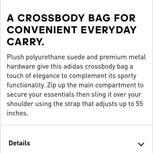 Adidas Terrace Crossbody Bag- White/Gold Metallic/White - Picture 5 of 11